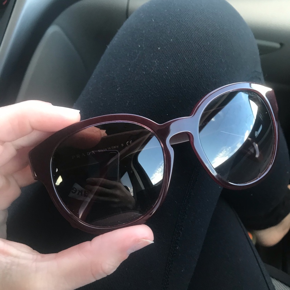 Prada Dark Cherry Sunglasses 🍒 - Picture 2 of 6